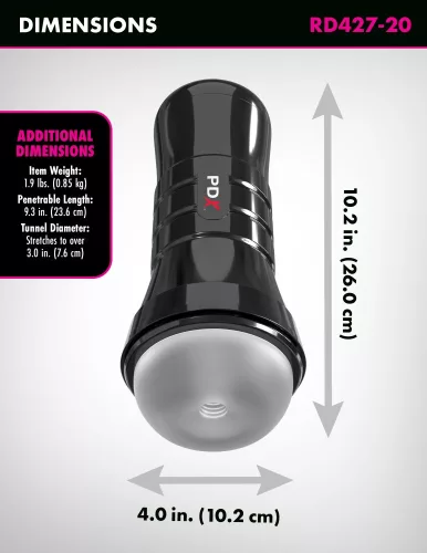 PDX Extreme - Wet Stroker - Super Slide & Glide XXL - Mated