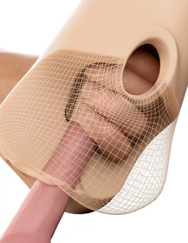 Double Pounder Vibrerende Squeeze Stroker