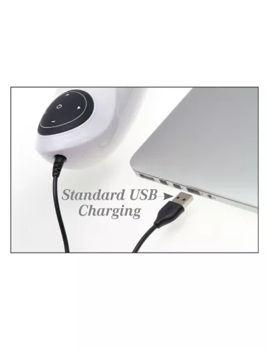 EXTRÉM TOYZ - PDX MEGA BATOR USB FÉRFI MASZTURBÁTOR FEHÉR VAGINA