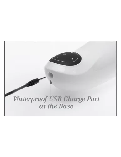 EXTRÉM TOYZ - PDX MEGA BATOR USB FÉRFI MASZTURBÁTOR FEHÉR VAGINA