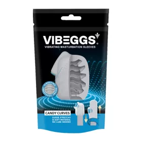 VIBEGGS - Candy Curves - Vibrerende Masturbatiesleeve - Wit