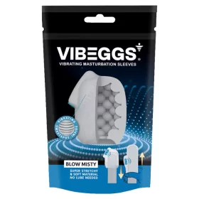 VIBEGGS - Blow Misty - Vibrerende Masturbatiesleeve - Wit