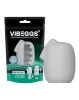 VIBEGGS - Ribs Delight - Vibrerende Masturbatiesleeve - Wit