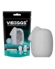 VIBEGGS - Stoute Knopen - Vibrerende Masturbatiehoes - Wit