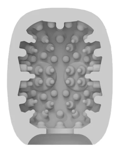 VIBEGGS - Stoute Knopen - Vibrerende Masturbatiehoes - Wit
