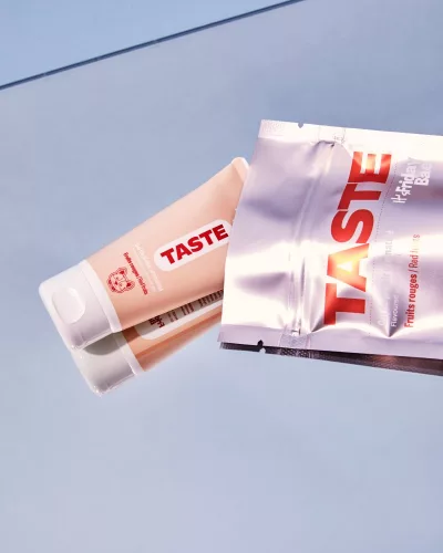 gearomatiseerde pleasure gel RODE VRUCHTEN - SMAAK Tube 50mL